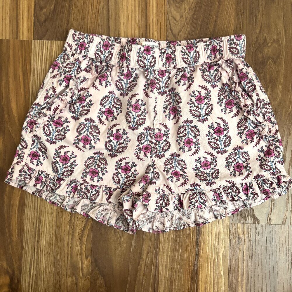 J. Crew Crewcuts Girl's 8 Boho Block Print Ruffle Pull-On Shorts